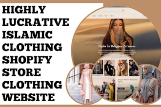 design islamic clothing shopify store abaya store islamic website clothing store