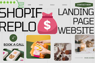 design converting replo shopify landing page for your store