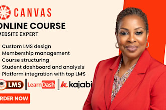create an engaging online course on canvas lms or elearning website