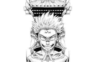 design custom blackwork tattoo art tailored to your idea