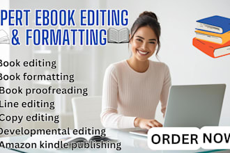 book edit, book proofread, book format, line copy edit for your book and novel