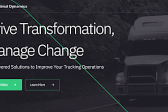 design a logistics, trucking, dispatch, freight broker, or cargo website