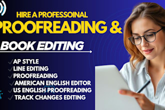 proofread legal documents, edit for indie authors, and format your light novel