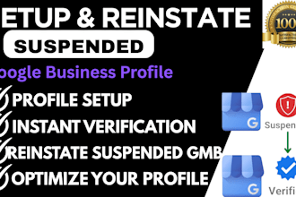do google my business profile verification setup reinstate shoppig ads ranking