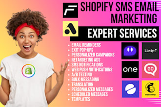 setup shopify klaviyo mailchimp txtcart postscript one yotpo dondy sms marketing