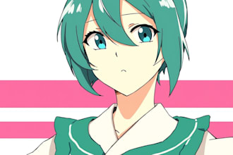 draw you a manga anime character in japanese style