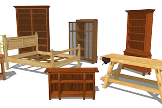 design 3d furniture design and woodworking plans diy with cutlist in sketchup