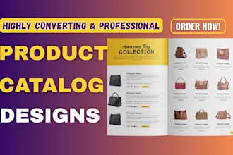 design product brochure booklet, sell sheet, product sheet, lookbook on etsy