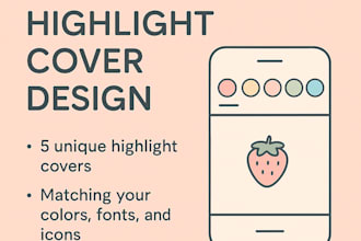 create a custom instagram highlight cover design