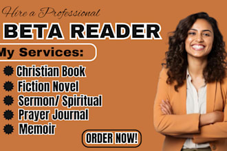 beta read and give honest feedback on your christian book