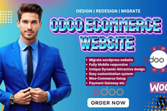 migrate odoo website design, implement and customize odoo ecommerce godaddy wix