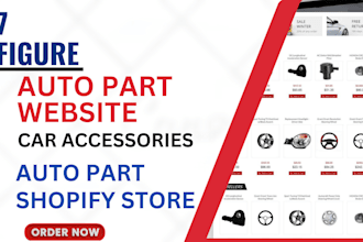 design car accessories shopify store auto part website  auto part shopify store