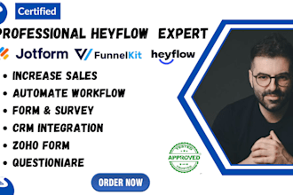 do funnels with jotform, google form, funnelkit or heyflow to grow your business