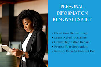 remove and suppress your online personal information and bad link