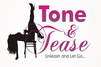 make awesome sexy fun logo for tone and tease