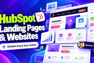 hubspot landing page, hubspot website,figma to hubspot and hubspot quote