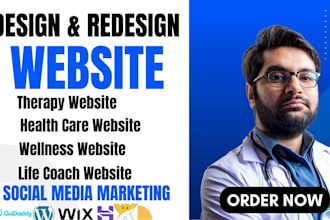design therapy aba coaching medical health clinic fitness wellness wix website