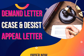 draft cease and desist legal notices and demand letters