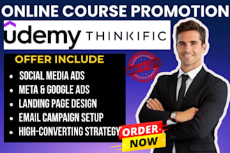 do real estate online course promotion, sales udemy promotion, email marketing