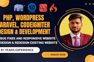 fix bug, upgrade or build php, wordpress, laravel codeigniter