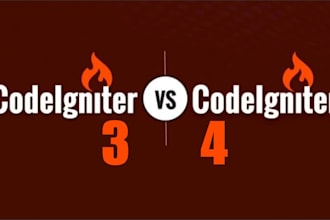 develop a custom codeigniter 3 or 4 website with mysql