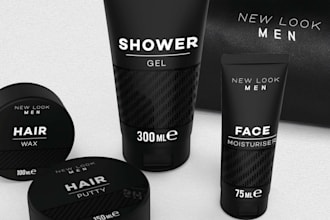 create custom label and packaging designs with high quality mockups
