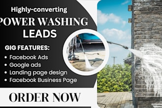 pressure washing leads, power washing, cleaning leads