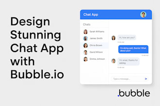 develop chat app, dating app, video app with bubble io and no code platform