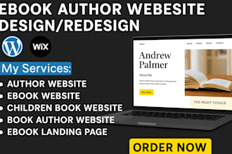 do book author website ebook website author landing page author website SEO