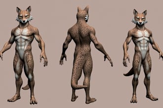 model rig animate vrchat vtuber furry avatar with arkit iclone gmod sfm mmd