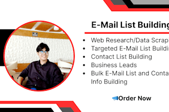 do data scraping and find contact list, email list and business email list