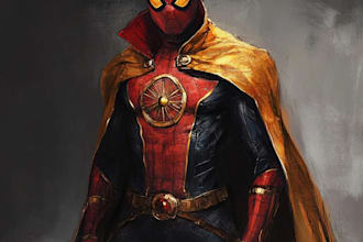 draw superhero comic book illustration marvel