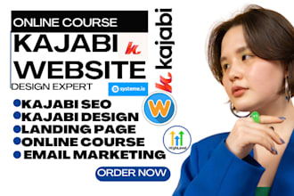 do kajabi website design sales funnel landing page and online course setup