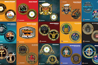 design and produce metal challenge coins