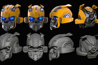 sculpt 3d helmet cosplay helmet 3d mask 3d cosplay props 3d face mask for prints