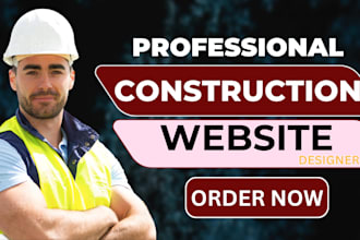 design construction website, construction, wordpress website, contractor website