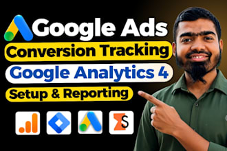 do google ads conversion tracking ga4 ecommerce tracking lead tracking reporting