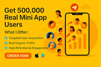 get 500k real users for your mini app with targeted telegram ads