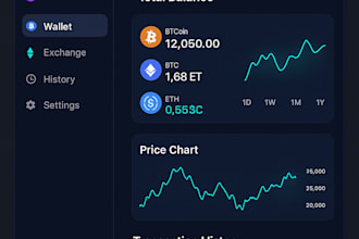 develop advanced crypto wallet or exchange app using bubble no code platform