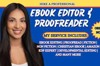 do KDP ebook writer book editor proofread self help romance ebook ghostwriter