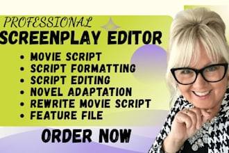 edit format screenplay movie script novel adaptation feature film