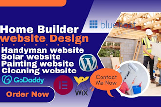 build solar roofing website cleaning website painting website handyman website