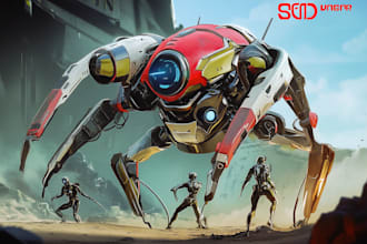 draw a sci fi, game art illustration or sci fi character