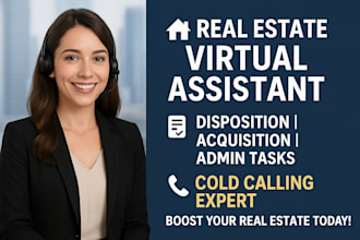 manage disposition, acquisition and admin task for real estate business