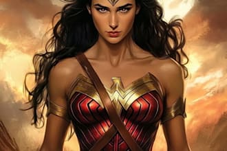 draw you a dc or marvel style comic book superhero character
