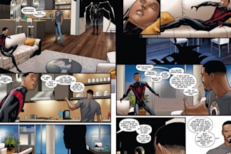 draw graphics novel comic book pages strip cover illustration