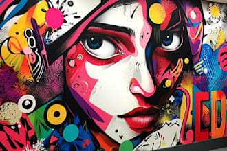 do wall art, pop art, mural, graffiti, doodle art
