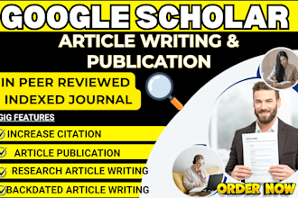 write and publish research article in google scholar high indexed journals