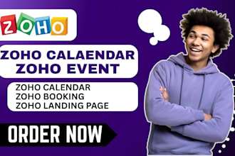 setup zoho calendar with zoho cvent eventbrite for event management automation