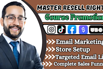 promote master resell right course dwa with email marketing for passive income
